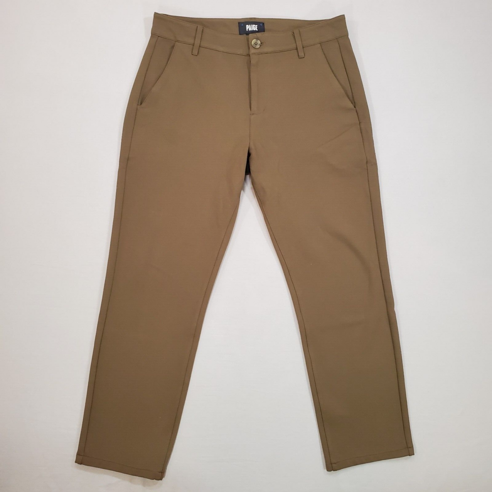 Paige Stafford Trouser Mens 32x27 Slim Fit Bronze Birch Transcend Knit Pants